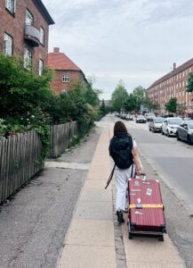 駅からホテルまでの道 コペンハーゲン旅行